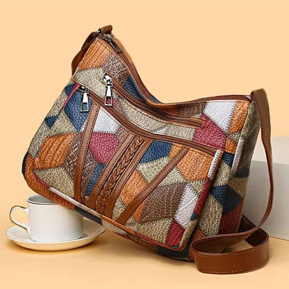 Nordic Patchwork Skuldertaske
