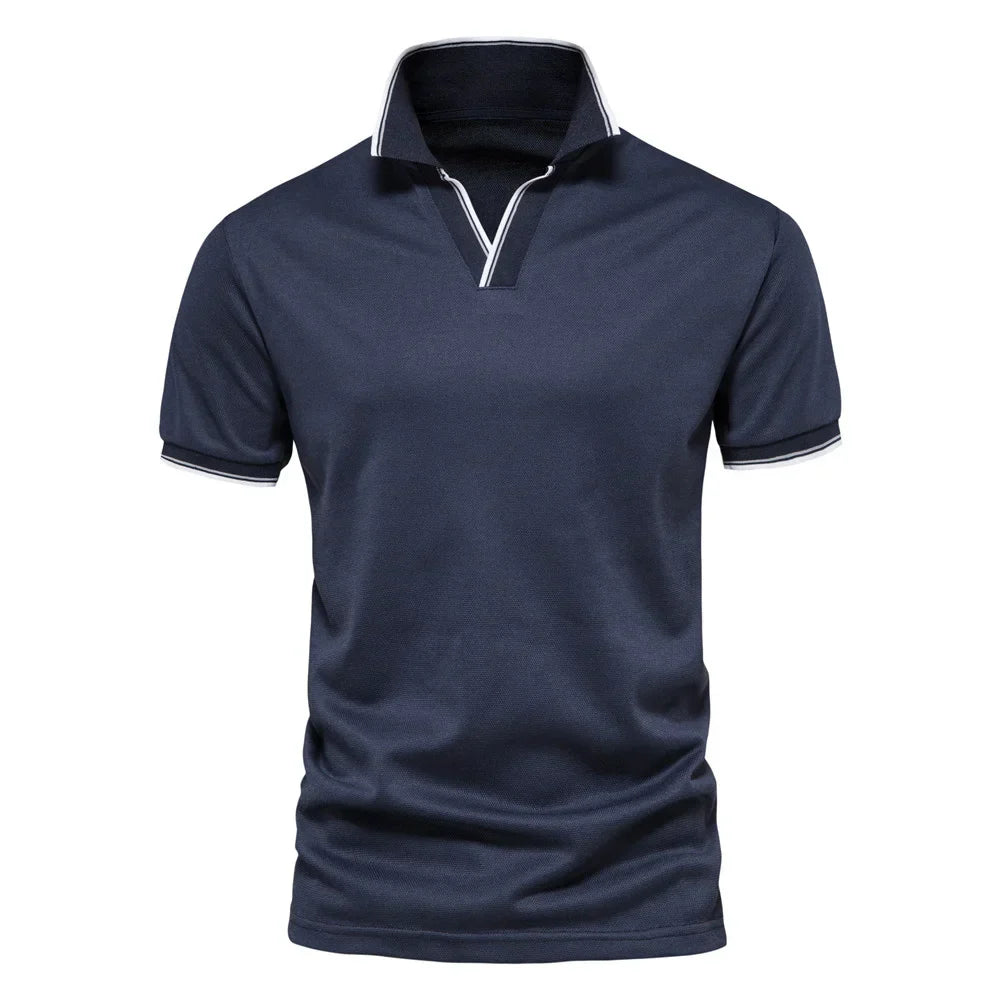 Kaufmann™ | Herren Polo mit V-Ausschnitt