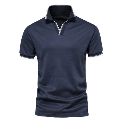 BENJAMIN™ | HERREN-POLOHEMD MIT V-AUSSCHNITT