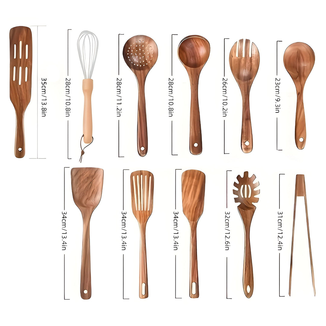 Ustensiles de cuisine en bois écologique
