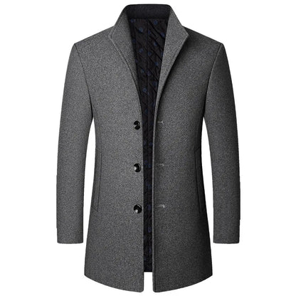 Lyle | Men Sophisticated Long Overcoat z Buttons