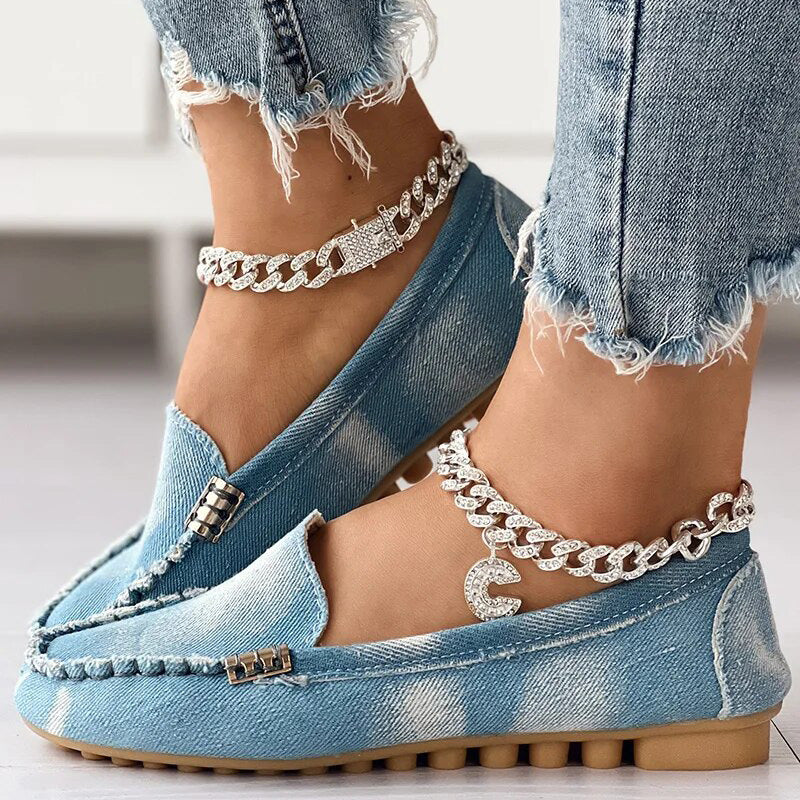 Anette - Schicke und Bequeme Denim-Loafer