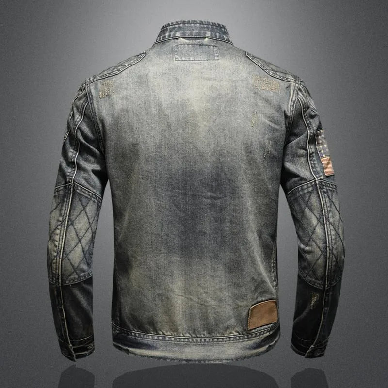 Kurtka jeansowa w stylu retro