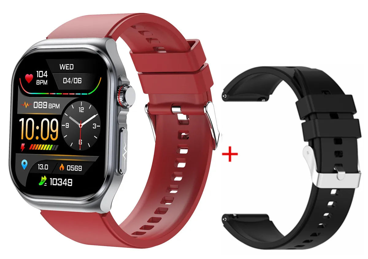 Amoled Smart Watch ET585 Men ECG Blood Compositoin Health Monitoring Bluetooth Call Women Sports Fitness Tracker Smartwatch