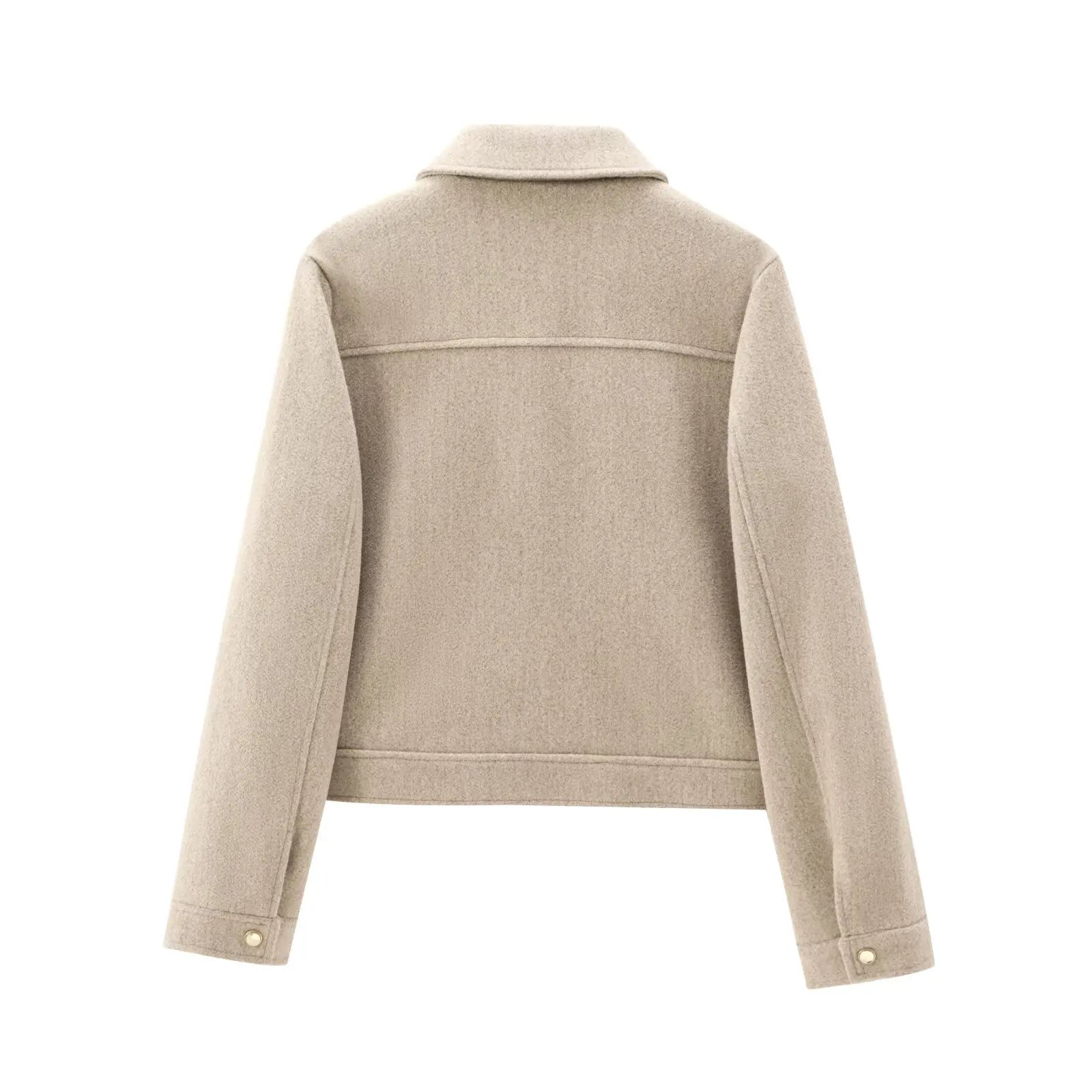 Emily | Women Zippered Wool Bomber jacket