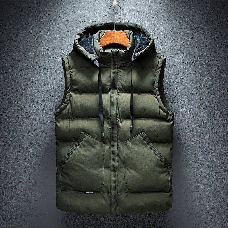Bodywarmer Vest Heren Capuchon Gewatteerde