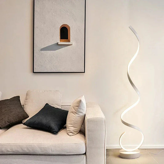 Istanbul – LED-Spiral-Stehleuchte dimmbar 130 cm – modern & elegant