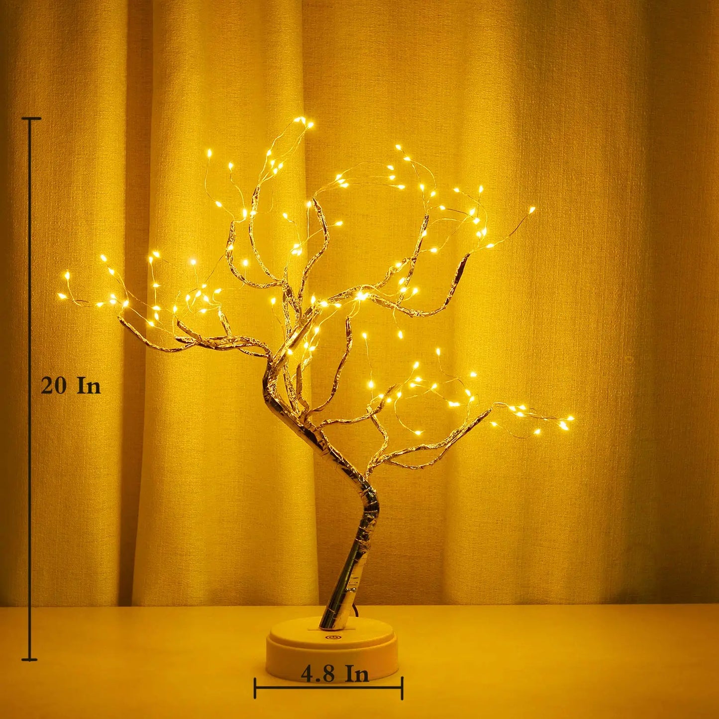 Auralyn – 108 LED Bonsai Tafellamp met Afstandsbediening en USB