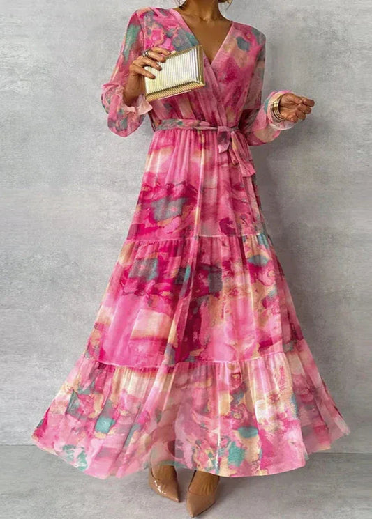 Elegant Floral Handmade Dress