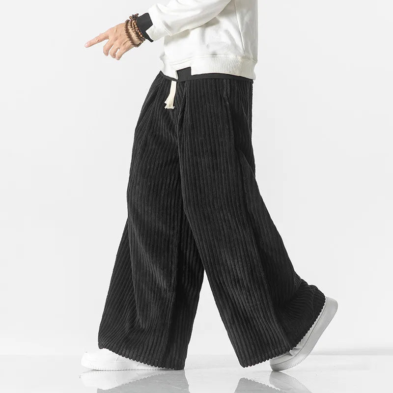 Vintage Oversized Flannelbukser