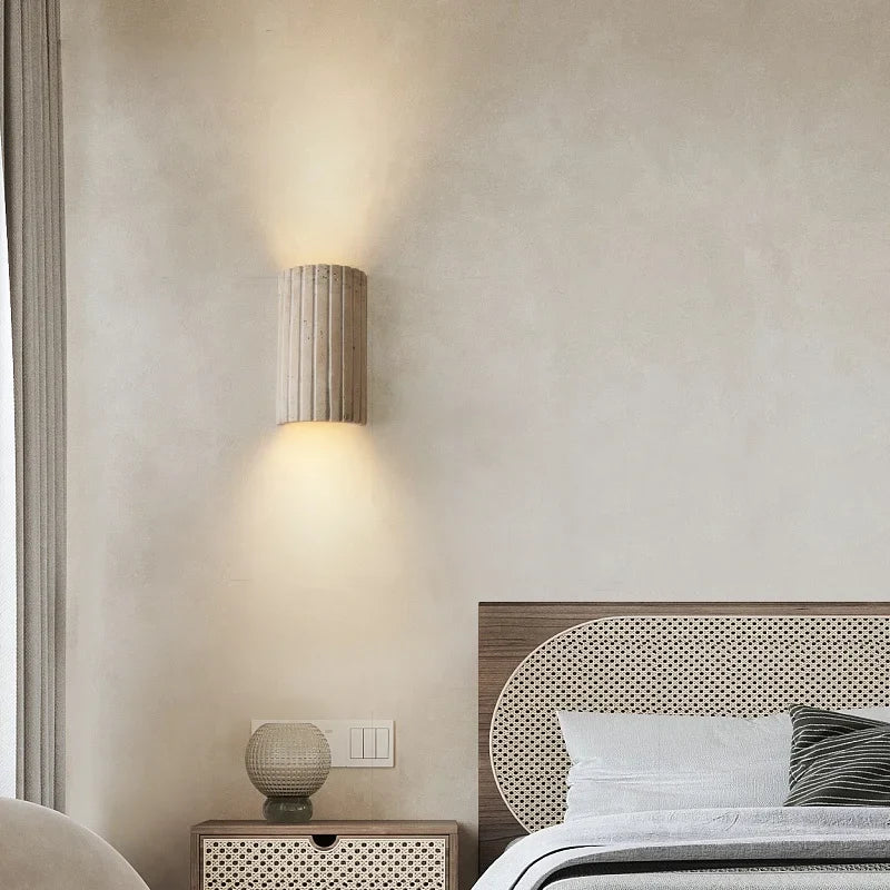TerraLume Wabi-Sabi Travertin LED Wandlamp