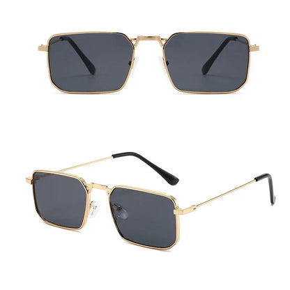 New Classic 2024  Men's Sunglasses UV400 Hip Hop Instagram Hong Kong Style Sunglasses Women's Fashion Trend Metal Sunglasses