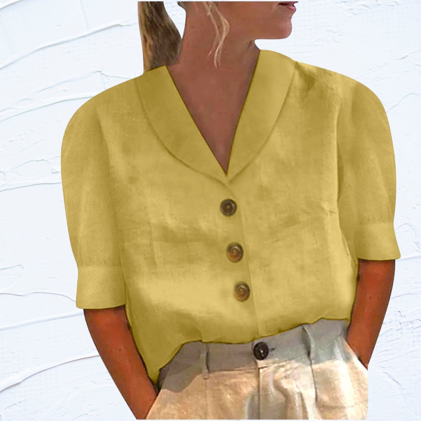 Elegant linen top - Eryn