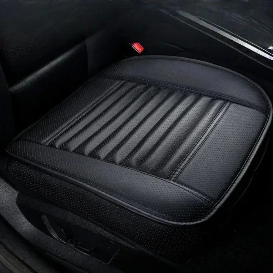 Luxora Ergonomic Car Seat Cover - Universal Fit Back Support Breathable PU Leather