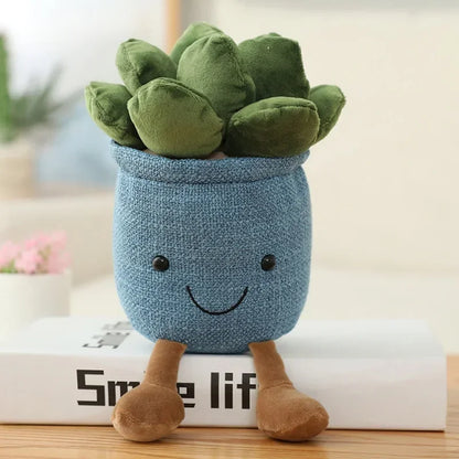 Plush Succulent Kissen – Kreatives Dekokissen im Topf-Design für Kinder- und Wohnzimmer, ideales Geschenk