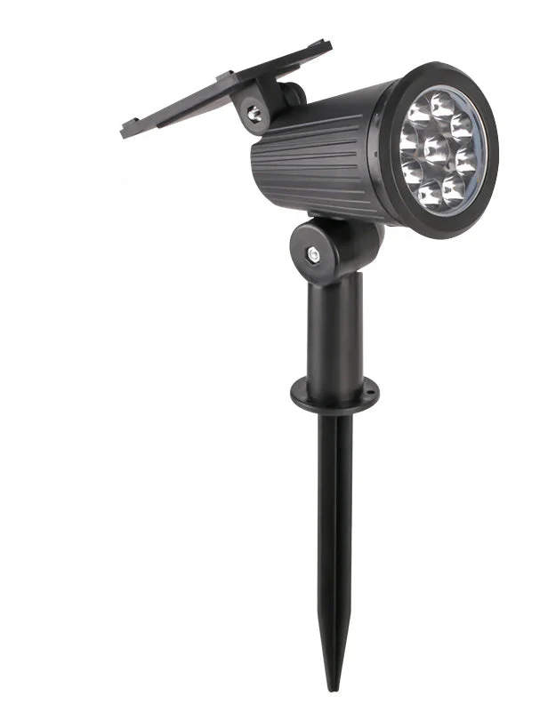 Luminara LED Solar Gartenstrahler mit Erdspieß und Farbmodus