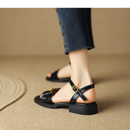 Samantha – Elegant Buckle Strap Sandal