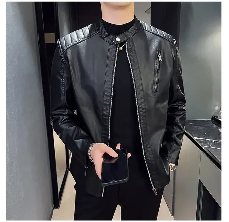 Adrian | Elegancka Skórzana Kurtka
