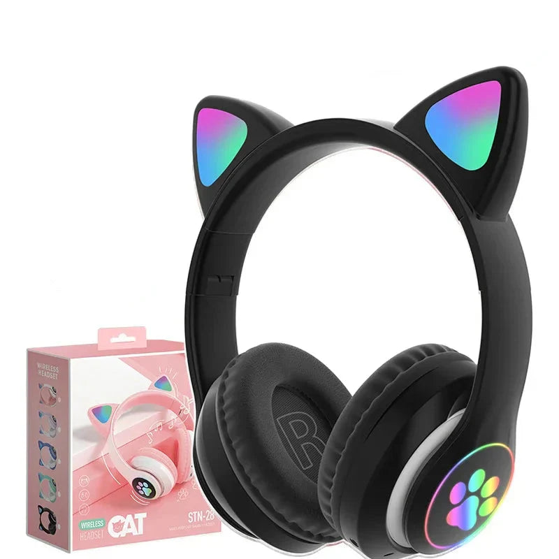 Felino hovedtelefoner til børn – foldbar Bluetooth-hovedtelefon med LED-elementer