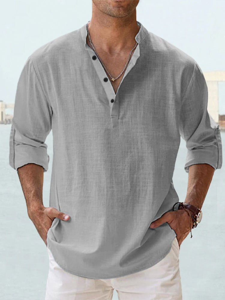 AGUSTIN | CAMISA DE LINO TRANSPIRABLE