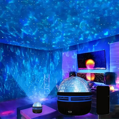 Polariva Noorderlichtprojector | Muzieksynchronisatie & Afstandsbediening | RGB Sfeerverlichting | USB Opladen | 7,8×7,8×8,7 cm
