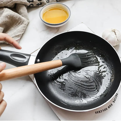 ChefEase – 12-Piece Silicone Kitchen Utensil Set with Wooden Handles