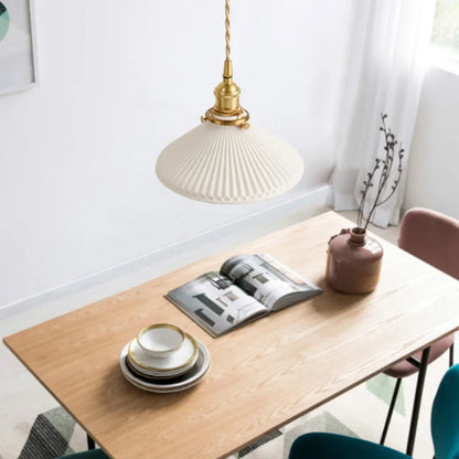 Kaelis - Japanse Keramische Retro Hanglamp Brons