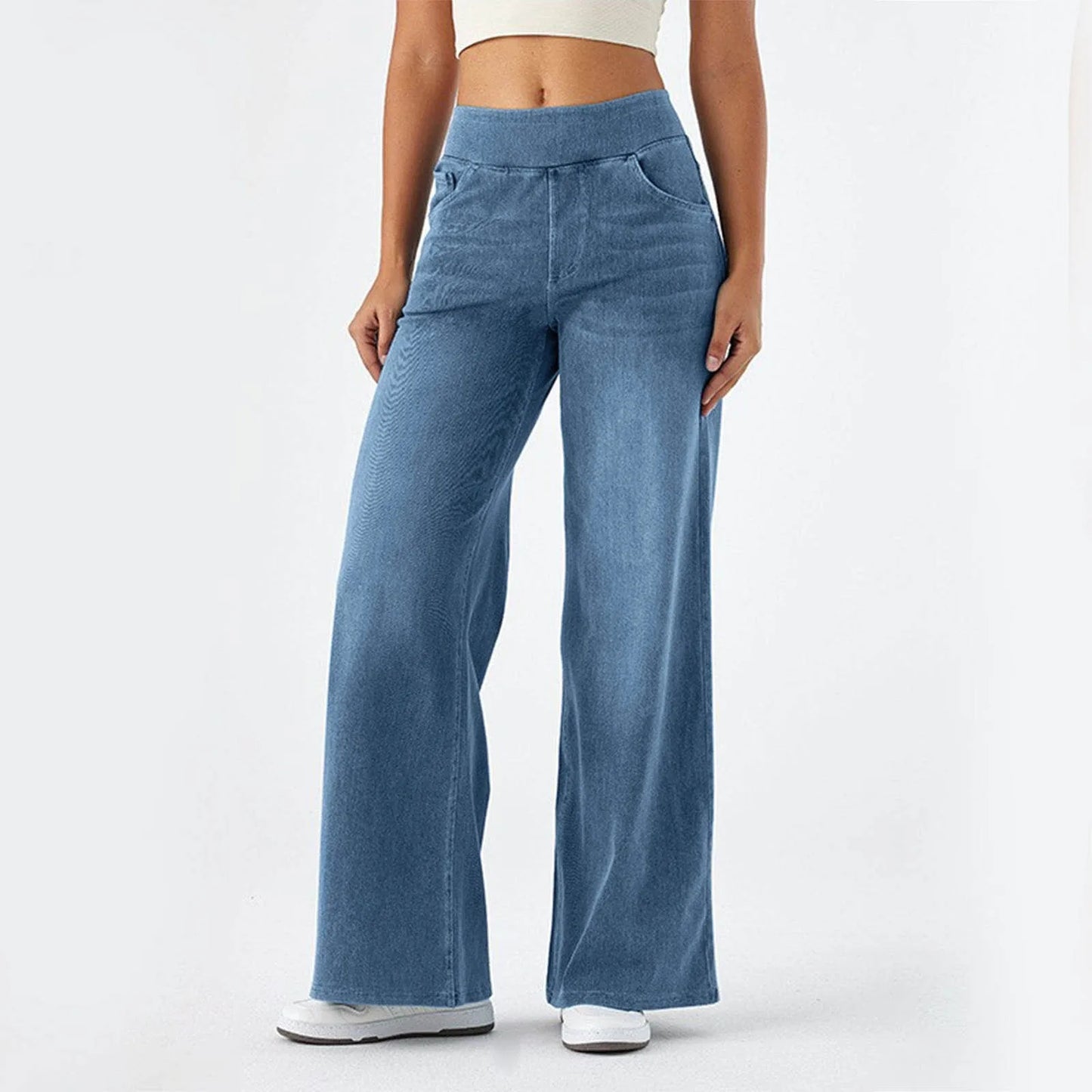 CozyFlow Lyocell Wide Leg Jeans™
