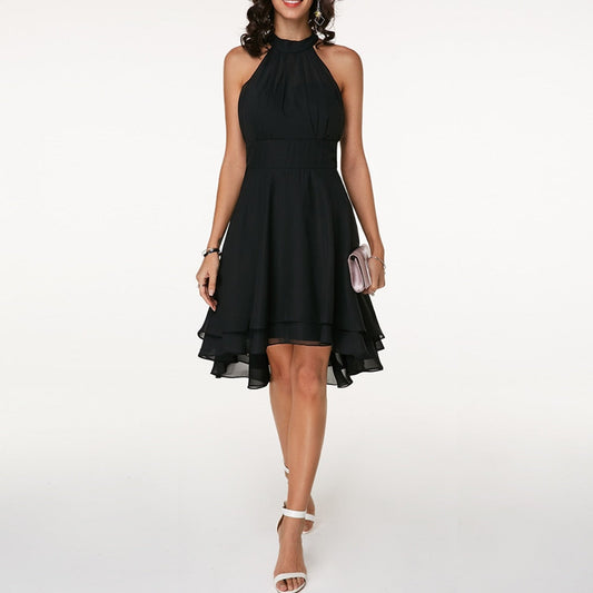 Élodie – Robe midi élégante avec ruches femme