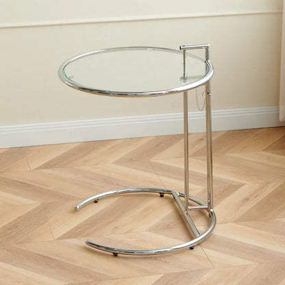 Solvane - Glazen Salontafel Met RVS Onderstel