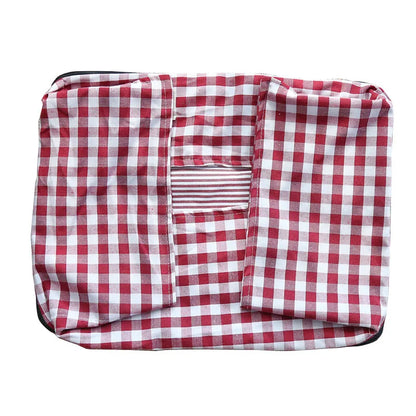 CloudBed Cotton Pet Sofa Bed – Breathable Striped Dog Bed for Small to Medium Pets