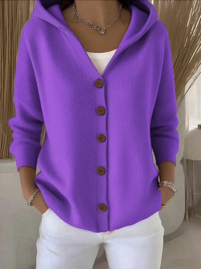 Áine Light Knit Hooded Cardigan