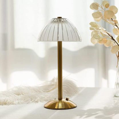 VetroClassico | Draadloze Vintage Tafellamp – Kristal-Look – Oplaadbaar – Touch Control