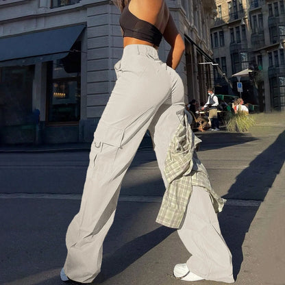 Torvella | Damskie Spodnie Cargo z Wysokim Stanem Casual