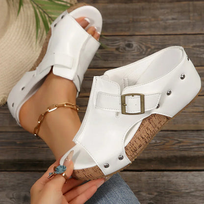 Flora - Damen Plateau Sandalen