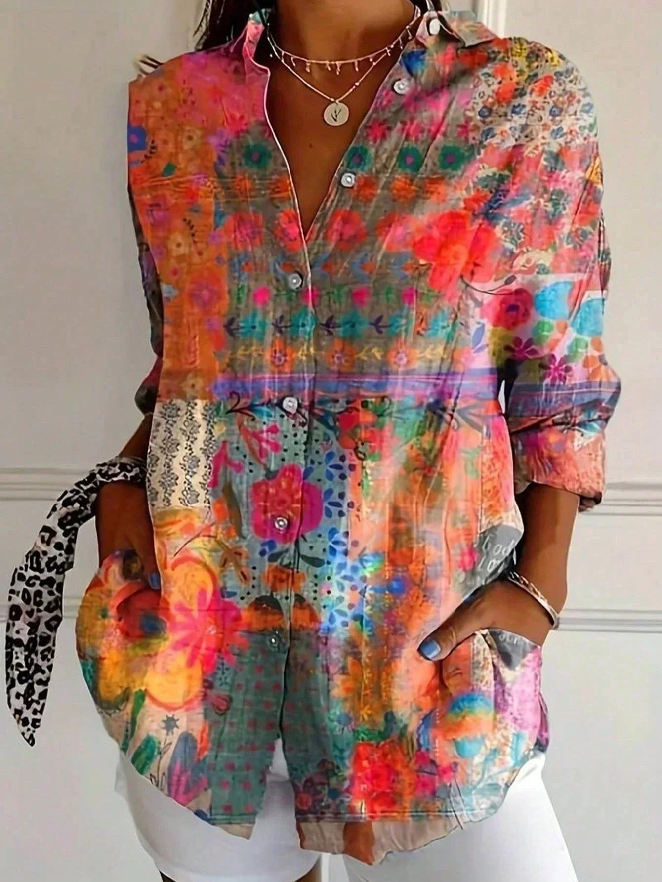 Duval Paris™ | Blouse imprimée fluide