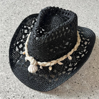 Sterling Ocean Drift™ Handwoven Straw Hat – Shell Accent Edition
