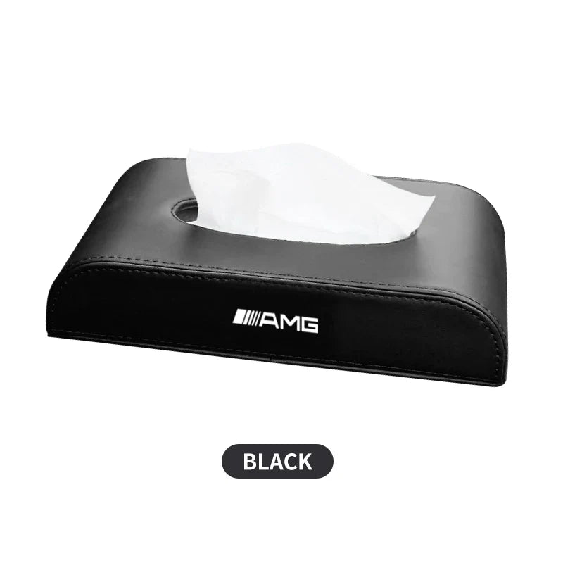 Car Leather Tissue Box For Mercedes Benz C180 C200 C260 C300 W108 W124 W126 W140 W168 W169 W176 Auto Interior Accessories