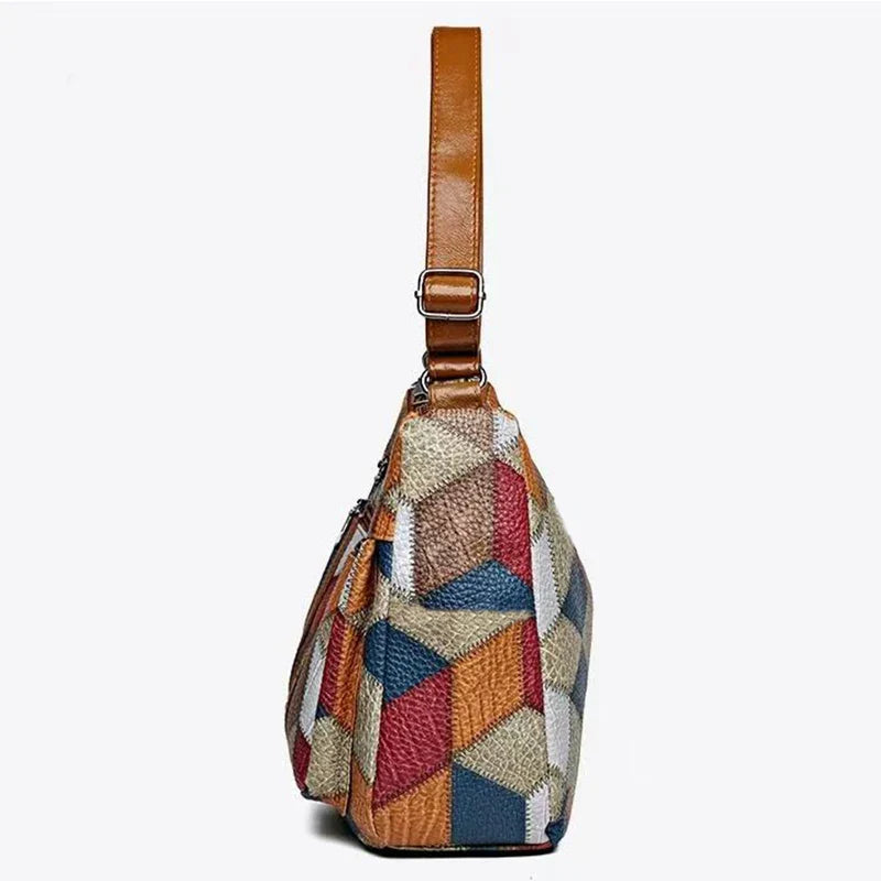 Nordic Patchwork Skuldertaske
