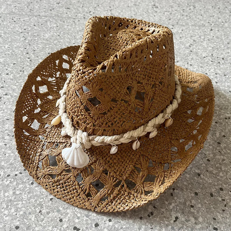 Sterling Ocean Drift™ Handwoven Straw Hat – Shell Accent Edition