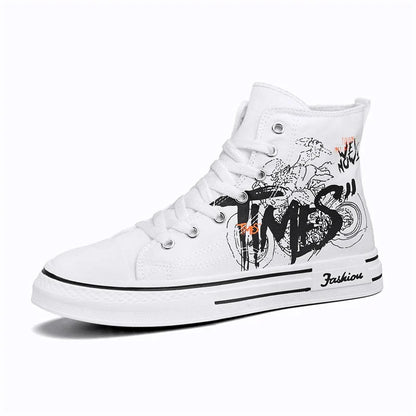 Solvire Herren Canvas High-Top Sneaker mit Schnürung