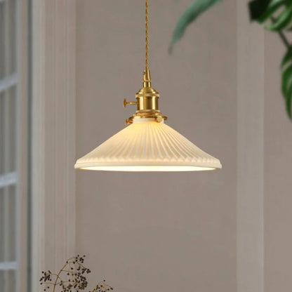 Kaelis - Japanse Keramische Retro Hanglamp Brons