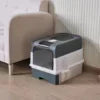Geschlossene Katzentoilette mit UV-Sterilisation – Groß & Hygienisch, Kunststoff