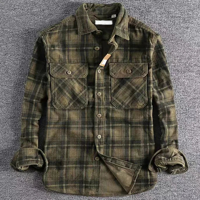Vick | Men’s Casual Plaid Flannel Shirt