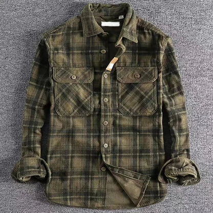 Vick | Men’s Casual Plaid Flannel Shirt