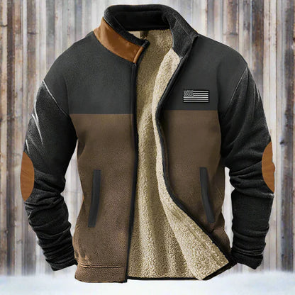 Renvald – Men’s Fleece Jacket with Shearling Lining