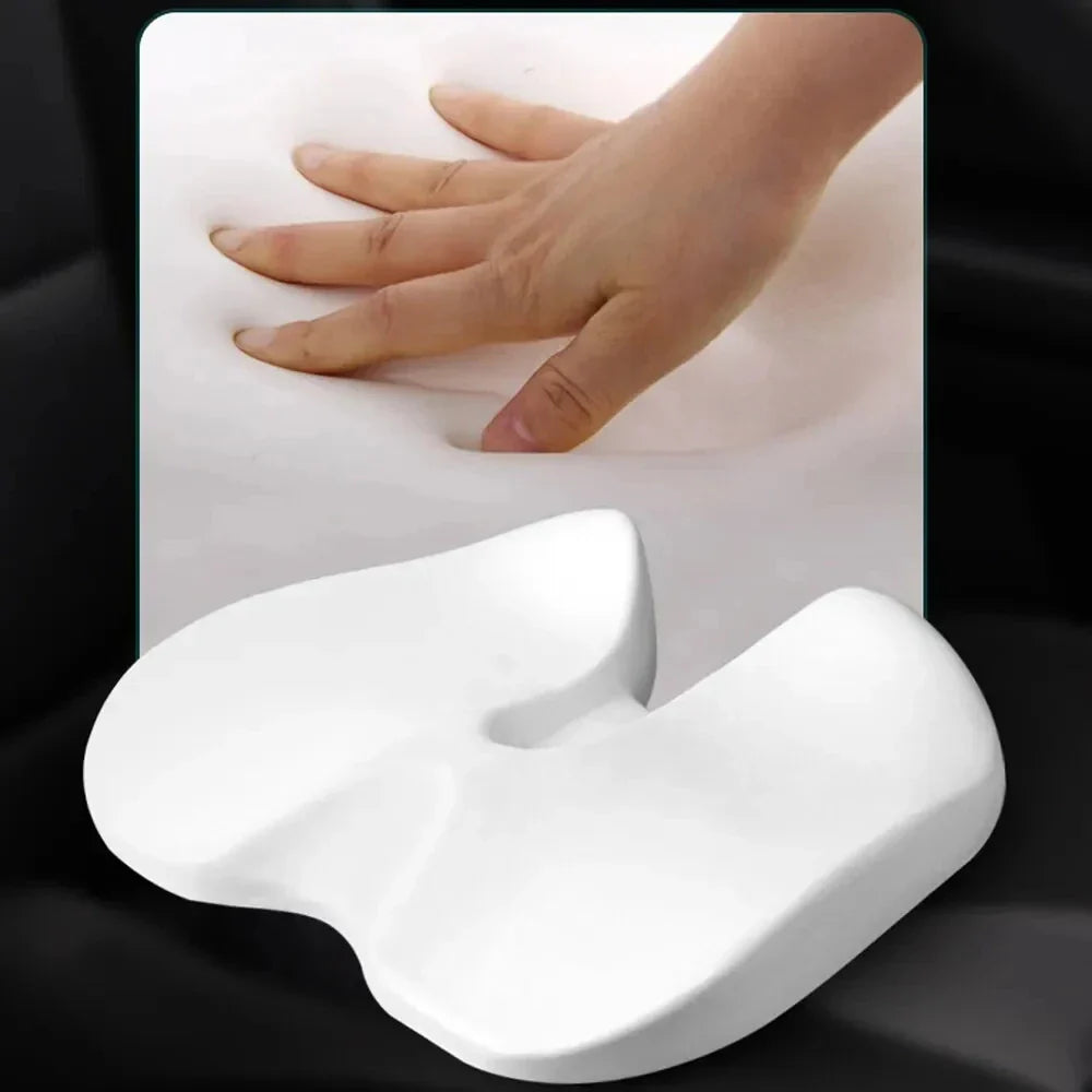 Luxora Ergonomic Memory Foam Seat Cushion, Non Slip for Office Chair & Car Seat