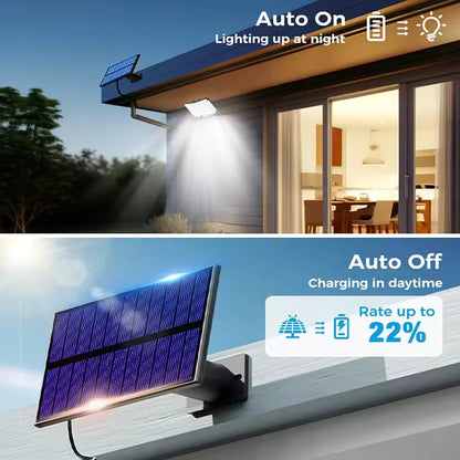 Royallure Solar Outdoor Light with Motion Sensor - 106 LEDs, Waterproof Garden Wall Light