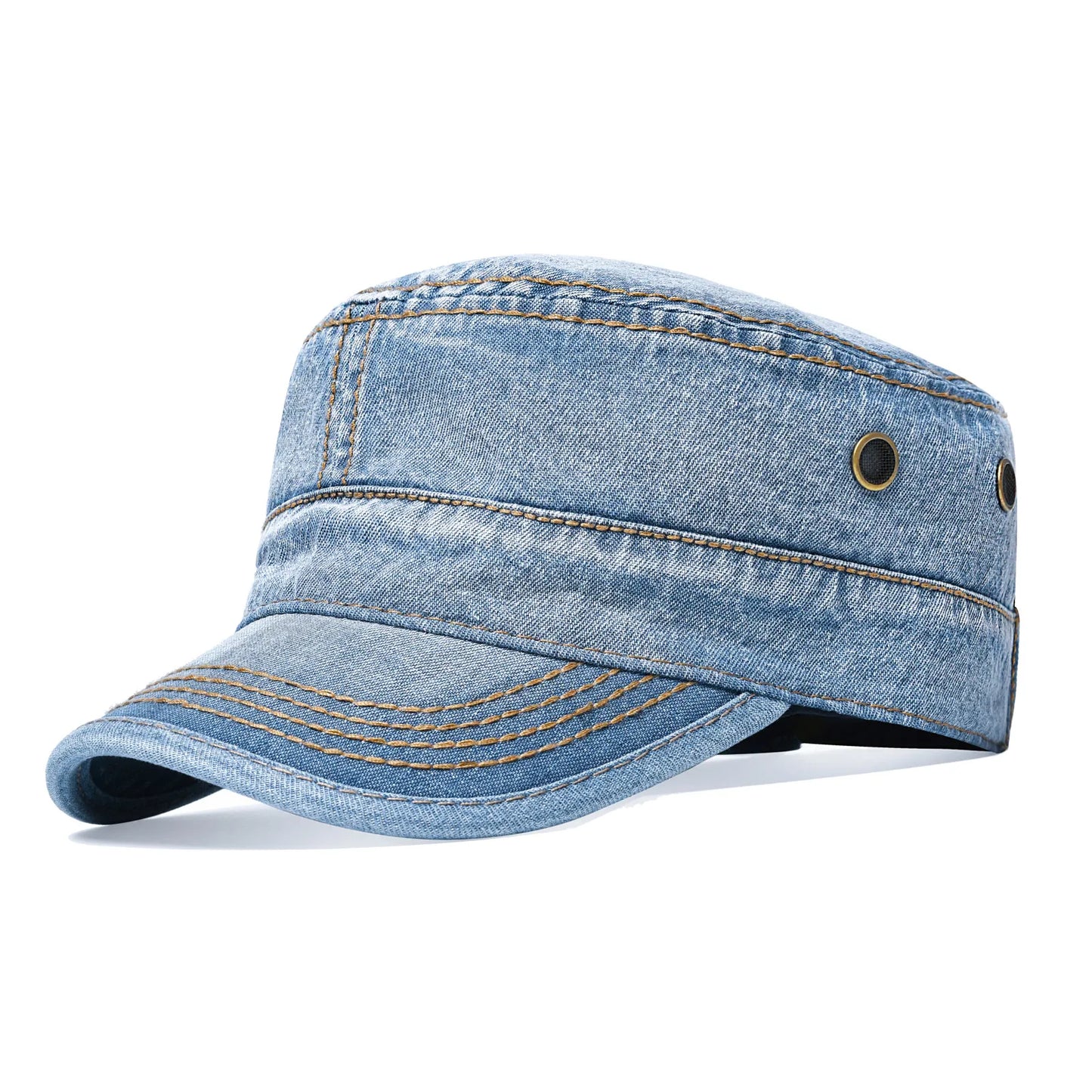 Casquette militaire pour homme en coton résistant – style vintage ajustable et intemporel