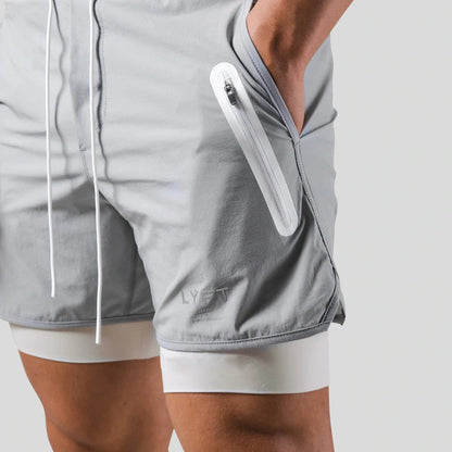 Axel – Stijlvolle sportshorts met elastische tailleband en veilige zakken